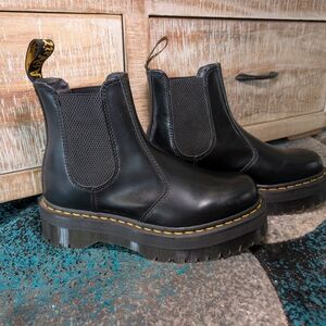 Dr. Martens Black Leather Ankle Boots